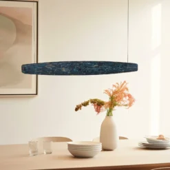 Quitani Lysia LED-Pendel, oxidiert/schwarz, 118 cm