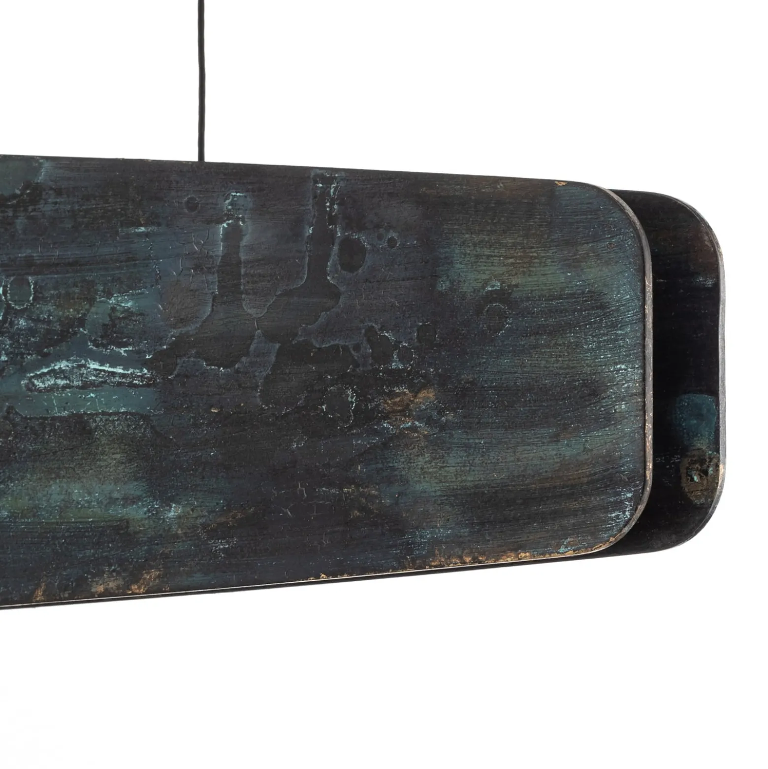 Quitani Lysia LED-Pendel, oxidiert/schwarz, 118 cm