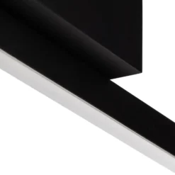 Quitani Niara LED-Deckenleuchte, schwarz eloxal