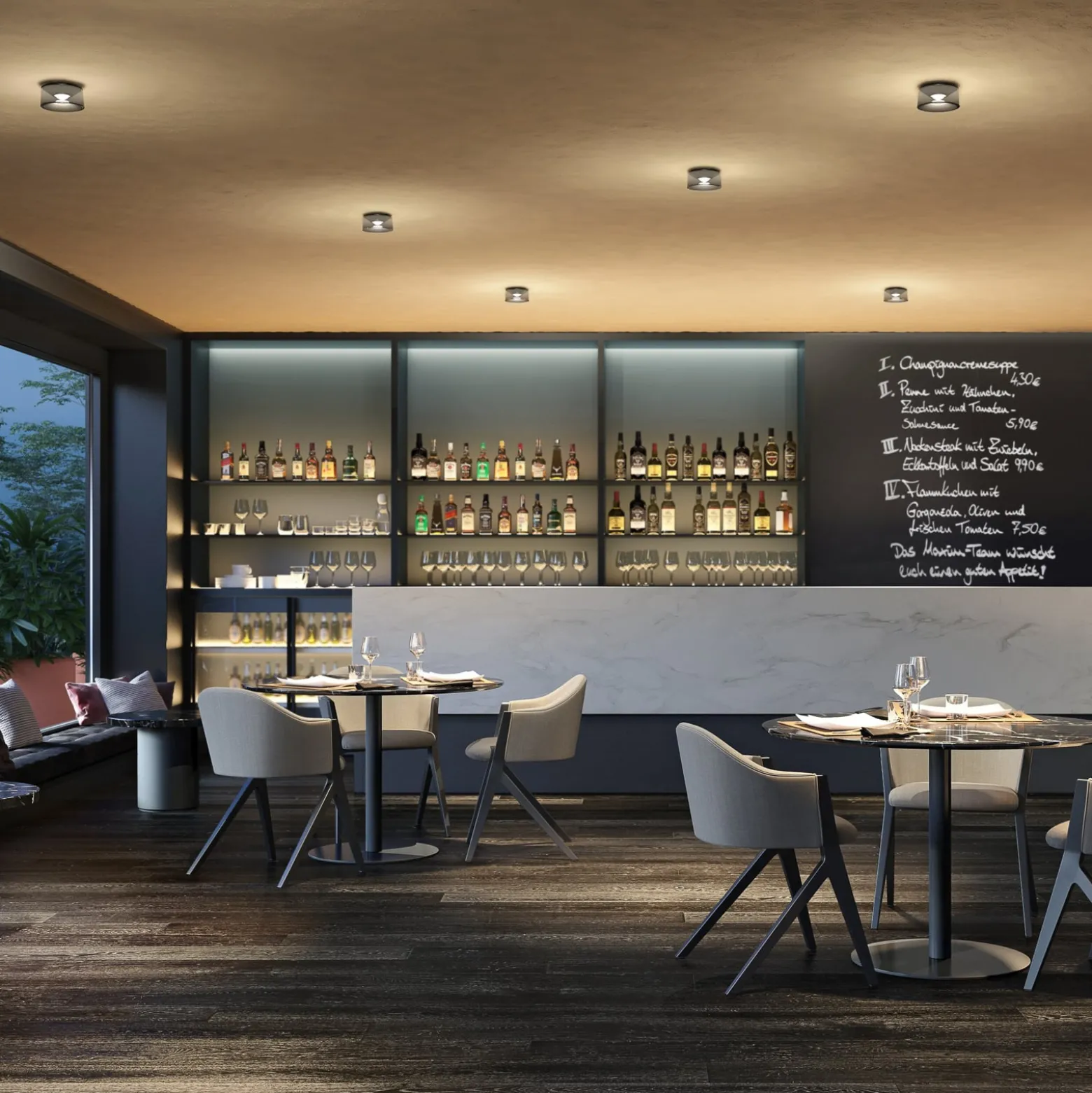 Ribag Vior LED-Deckenleuchte 2.700K 40° weiß