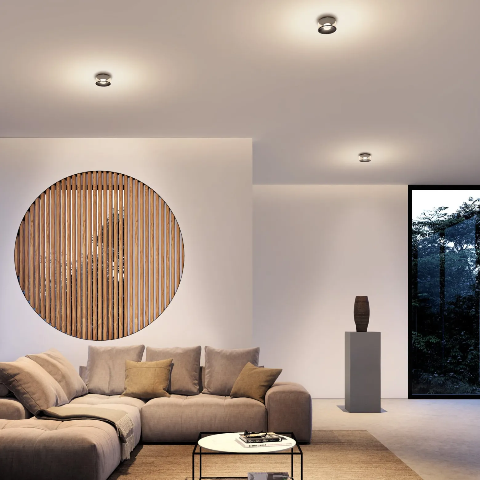 Ribag Vior LED-Deckenleuchte 2.700K 40° schwarz
