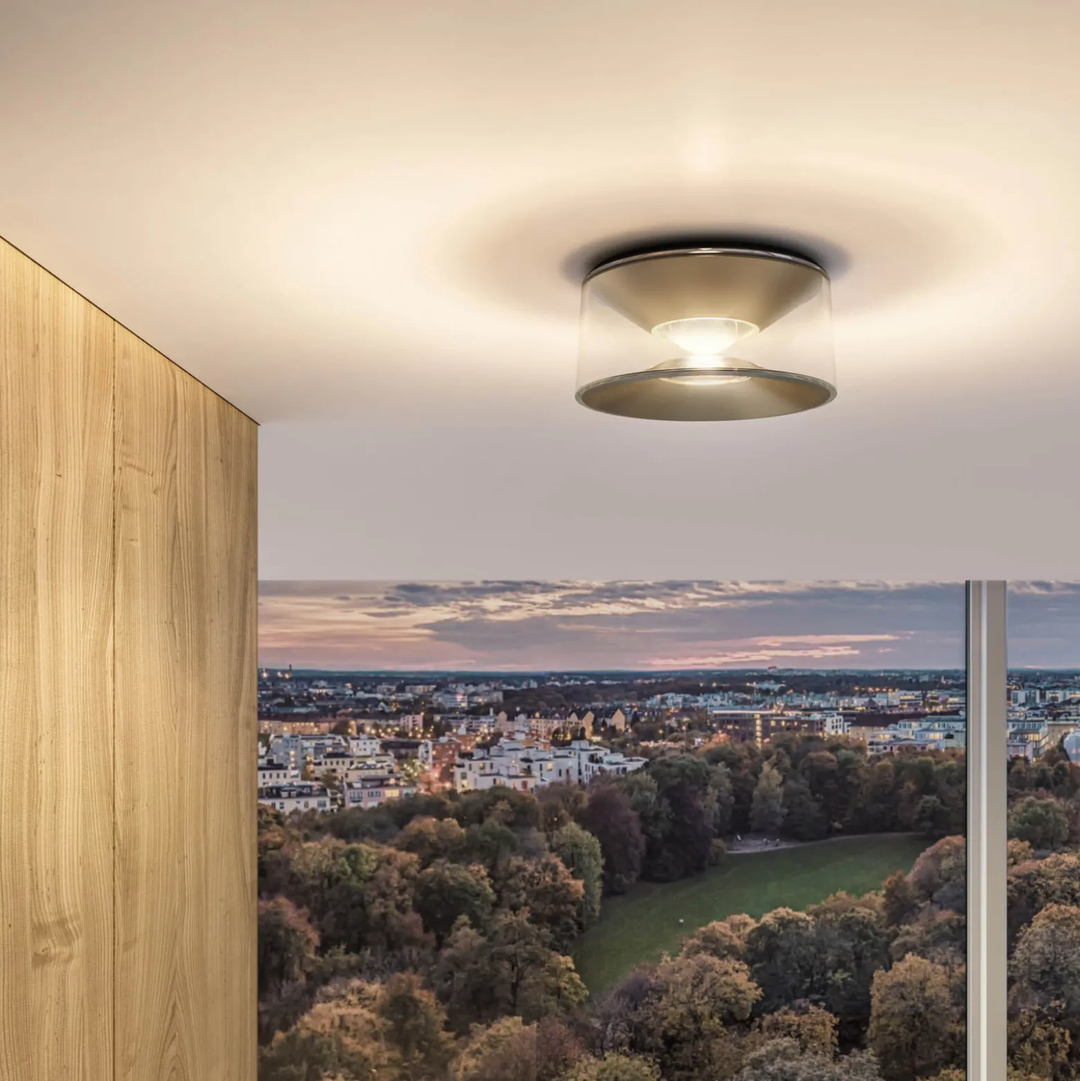Ribag Vior LED-Deckenleuchte sandgold 40° 3.000K