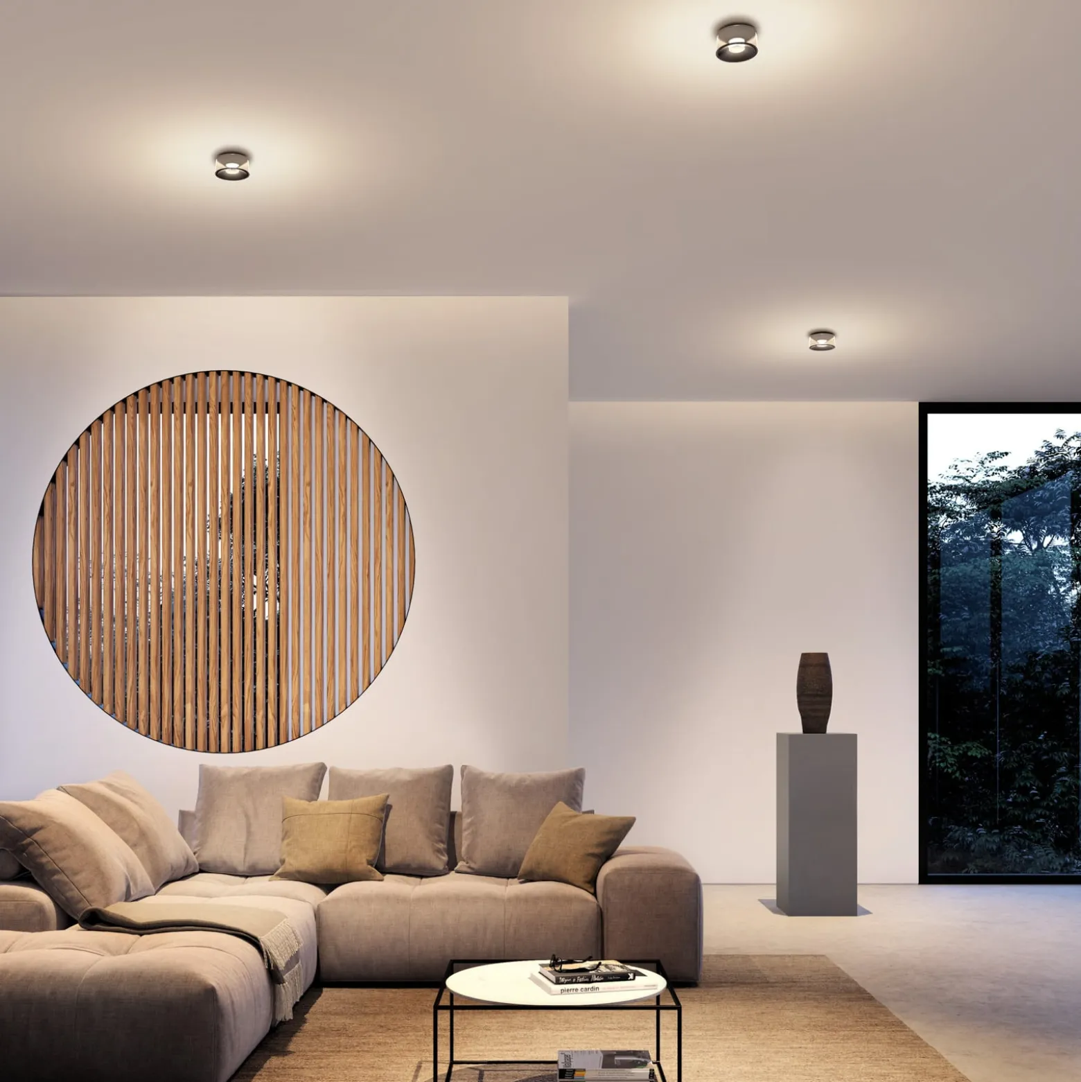 Ribag Vior LED-Deckenleuchte 2.700K 60° schwarz