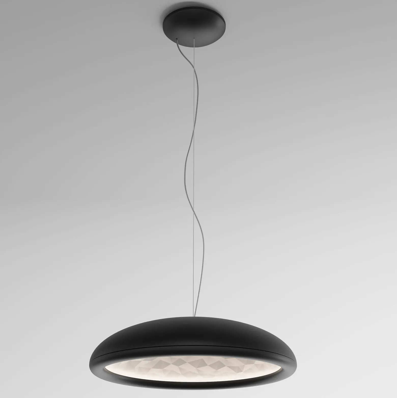 Rotaliana Febo H1 LED-Hängelampe schwarz-matt
