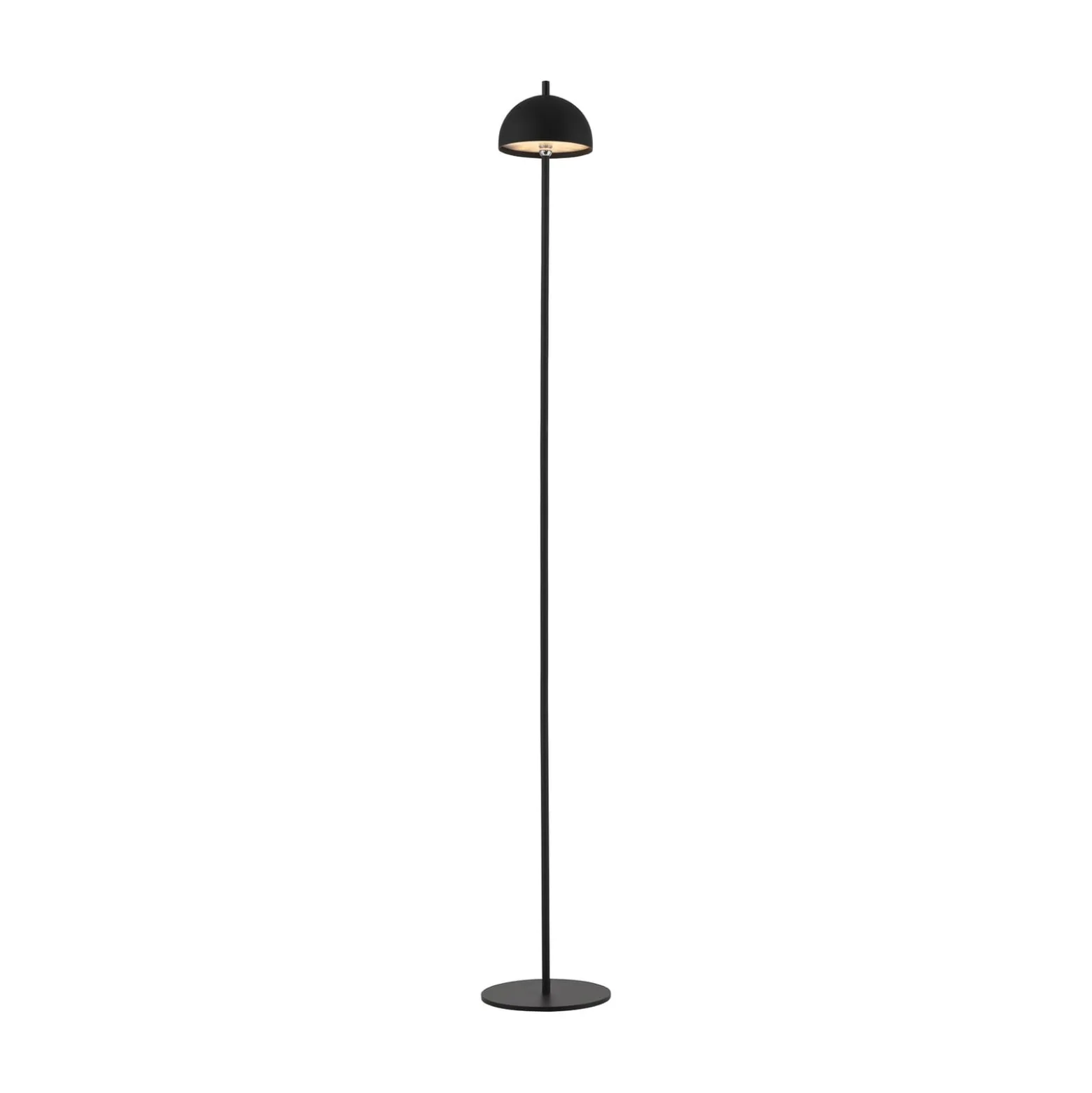 SCHÖNER WOHNEN LED-Akku-Stehlampe Bellis, schwarz, IP54