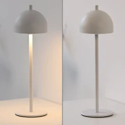 SCHÖNER WOHNEN LED-Akku-Tischlampe Bellies, weiß, IP54
