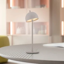 SCHÖNER WOHNEN LED-Akku-Tischlampe Bellies, Sandbrise, IP54