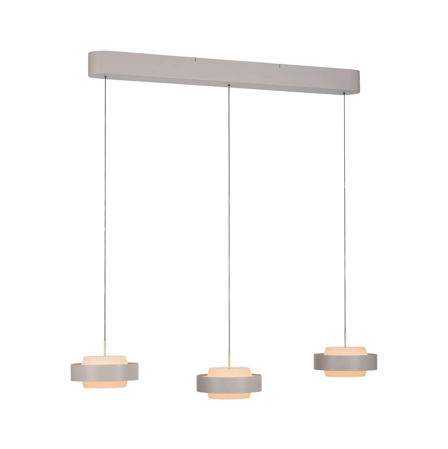 SCHÖNER WOHNEN LED-Hängelampe Elmo, Sandbrise, 3-fl., 3000 K