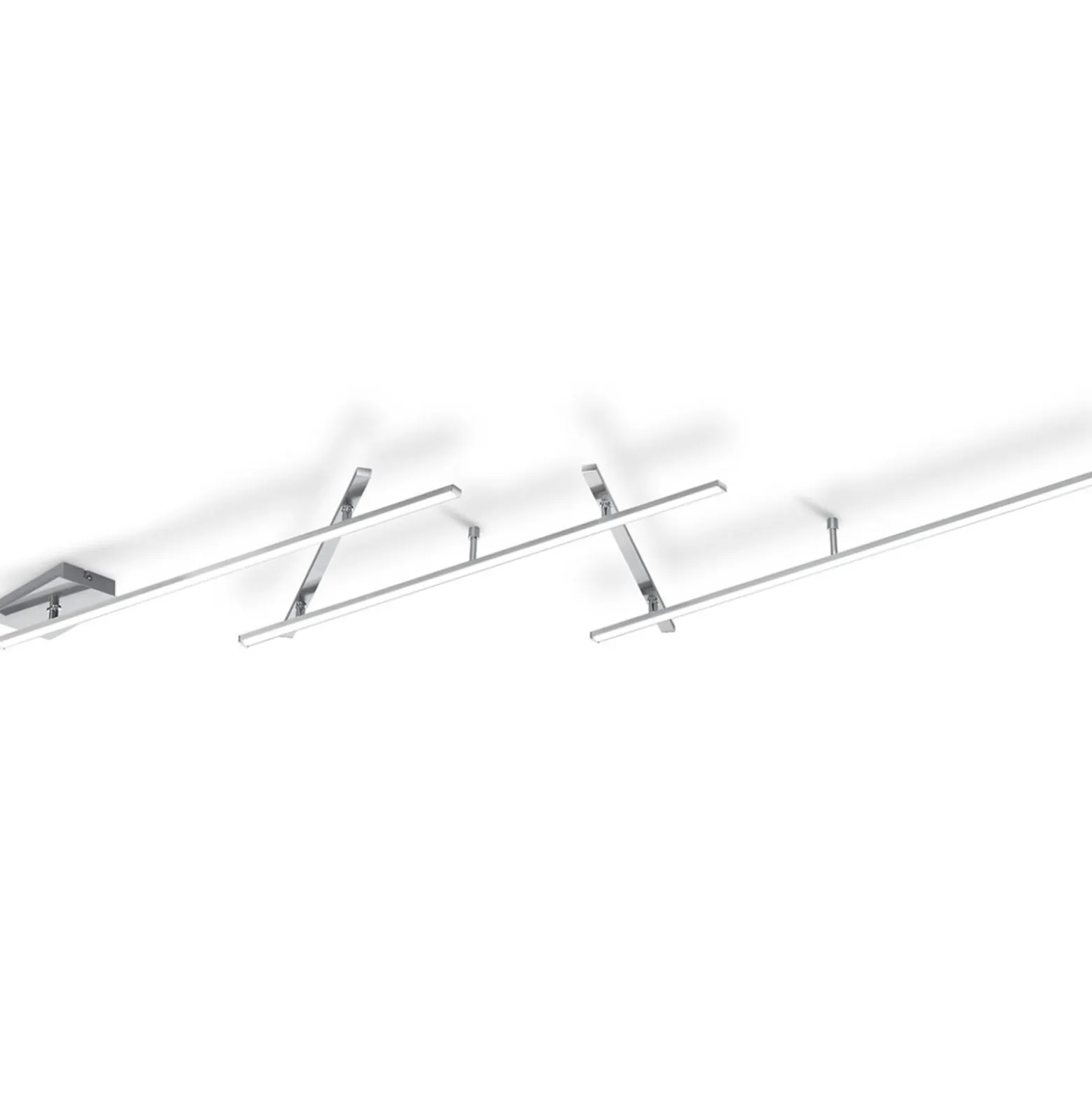 Schwenkbare LED-Deckenlampe Indira, Dimmer nickel