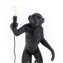 SELETTI Monkey Lamp LED-Dekolampe stehend schwarz