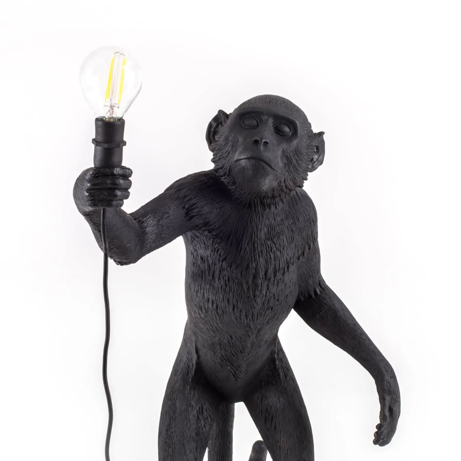 SELETTI Monkey Lamp LED-Dekolampe stehend schwarz