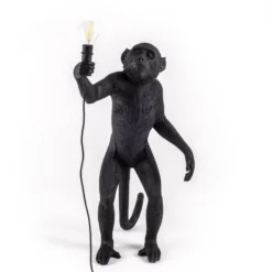 SELETTI Monkey Lamp LED-Dekolampe stehend schwarz