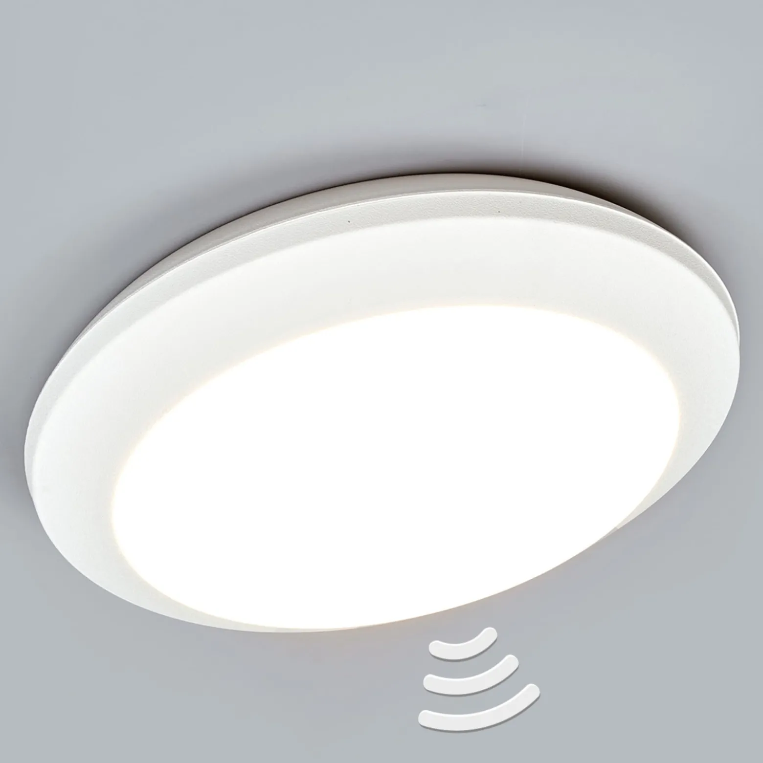 Sensor-Deckenleuchte Umberta 2xE27 weiß