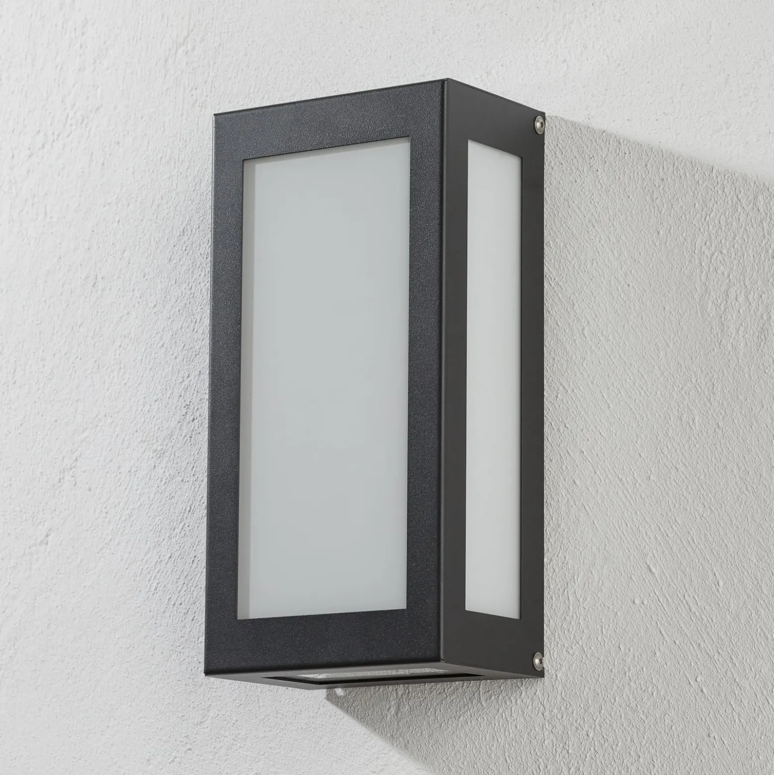 Sensor-LED-Außenwandleuchte Aqua Rain, anthrazit