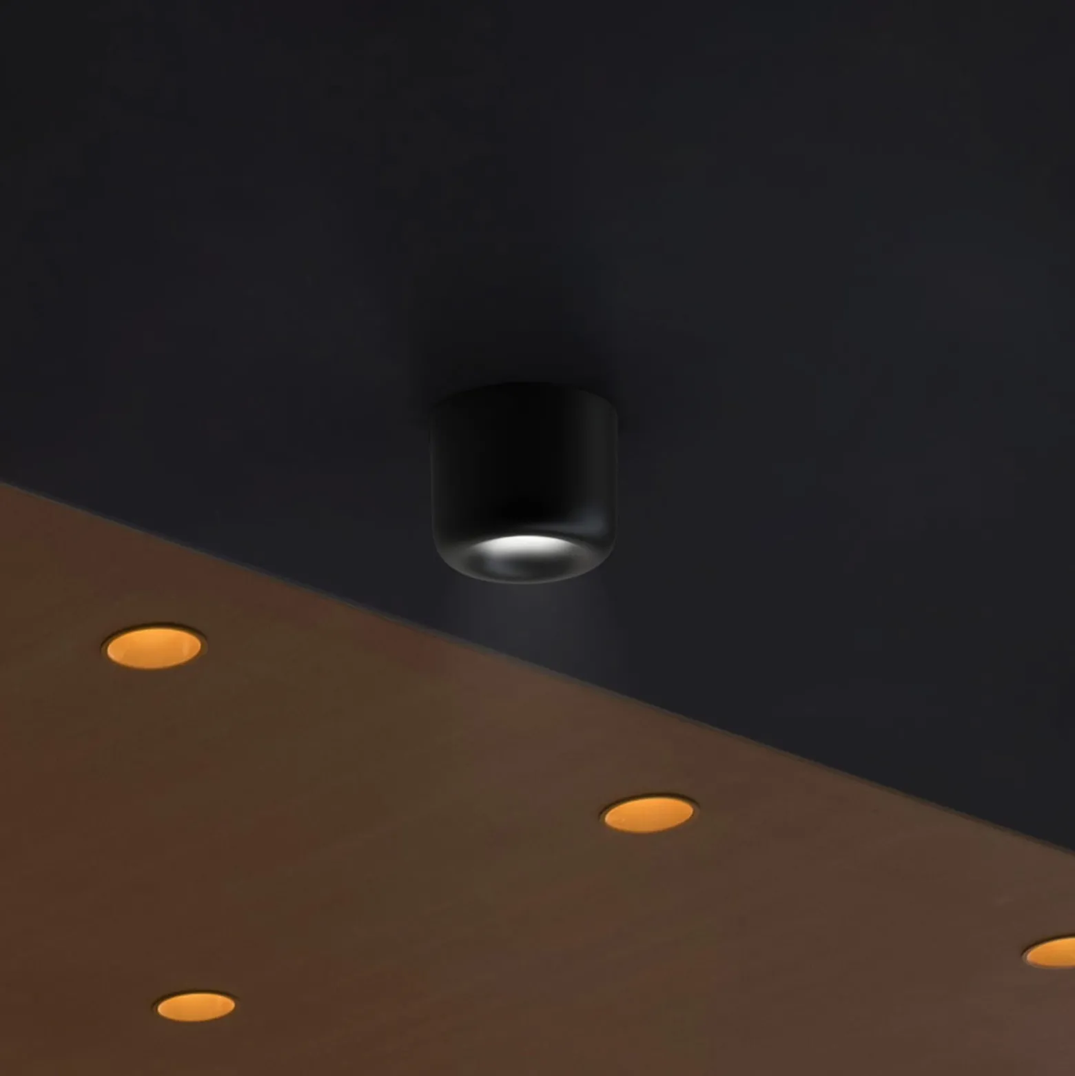 serien.lighting Cavity Ceiling S, schwarz