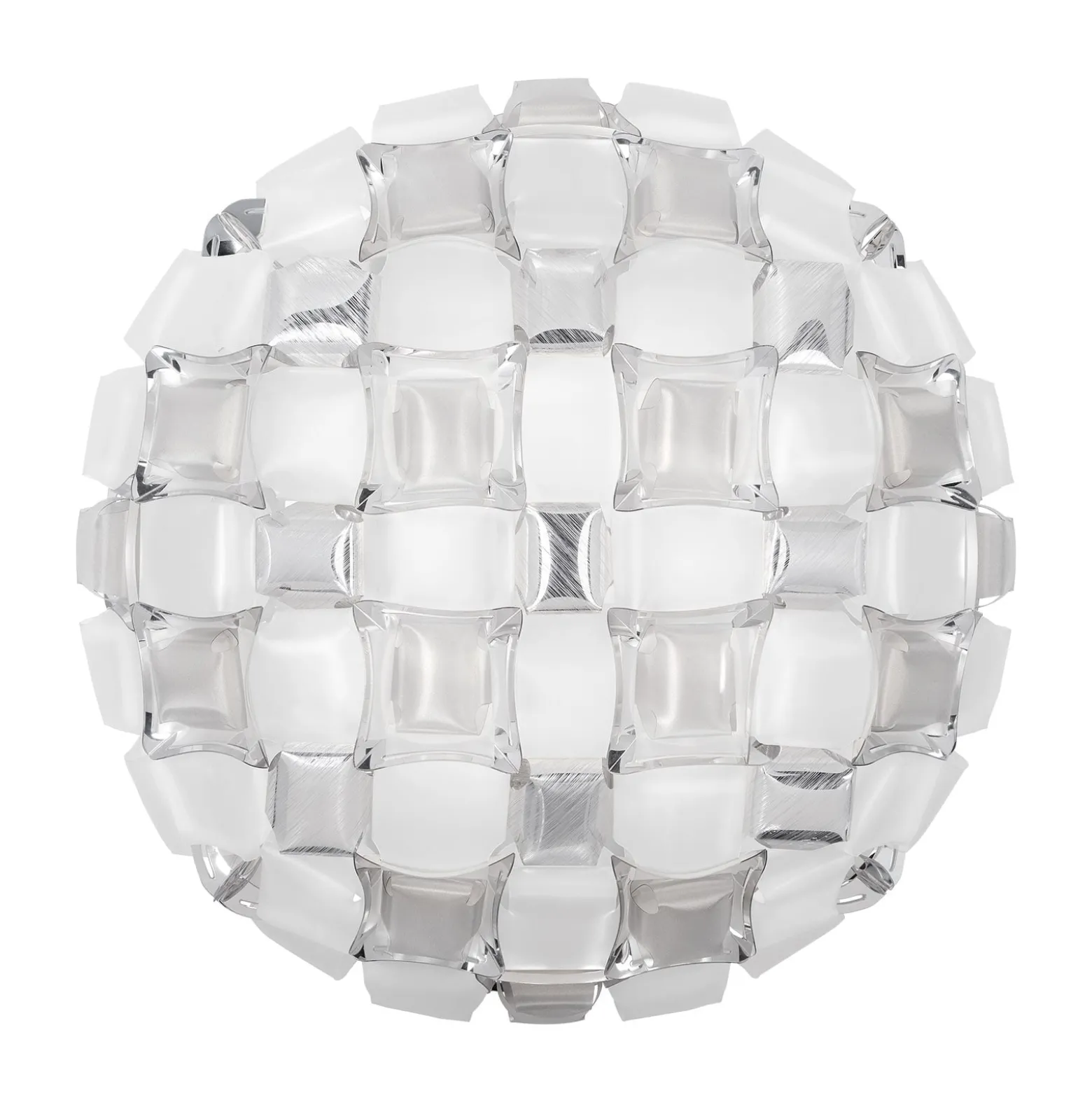 Slamp Mida Deckenleuchte, Ø 67 cm, platin/weiß