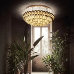 Slamp Odeon Ceiling Deckenleuchte, gold, Ø 102 cm