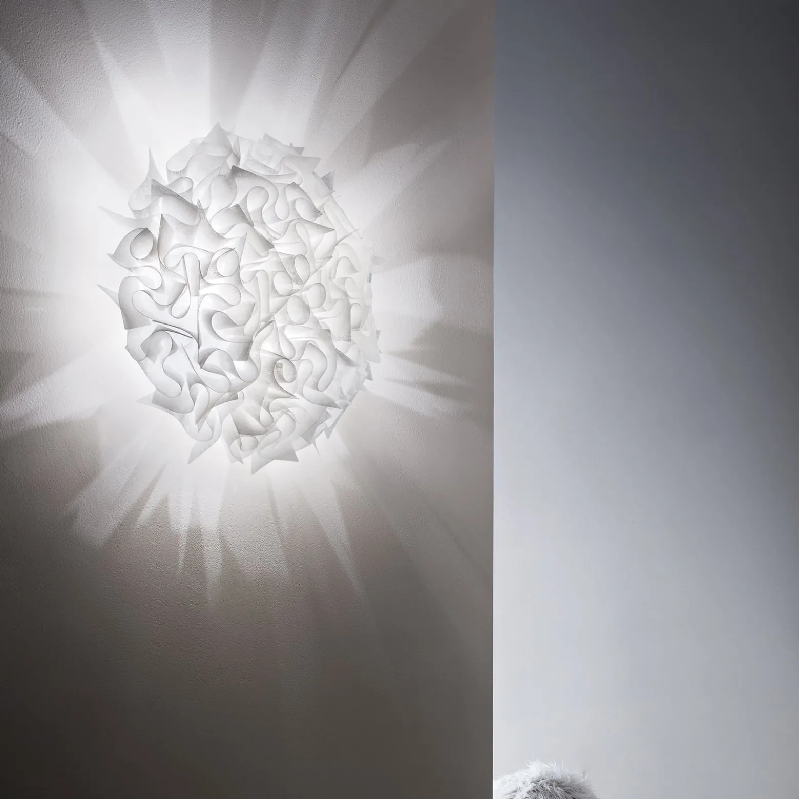 Slamp Veli Couture Medium Deckenlampe weiß Ø53 cm