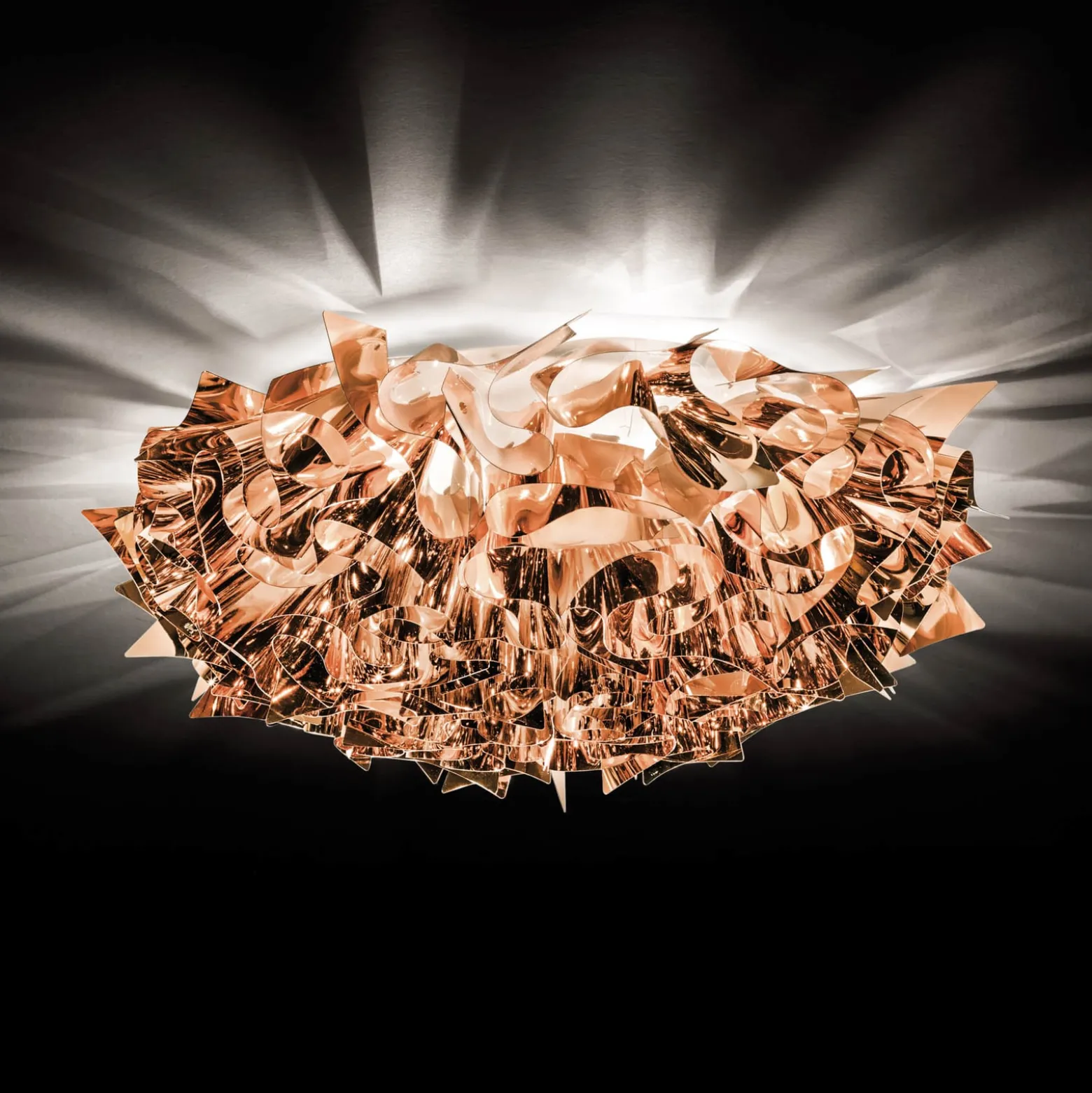 Slamp Veli Design-Deckenleuchte, Ø 53cm, kupfer