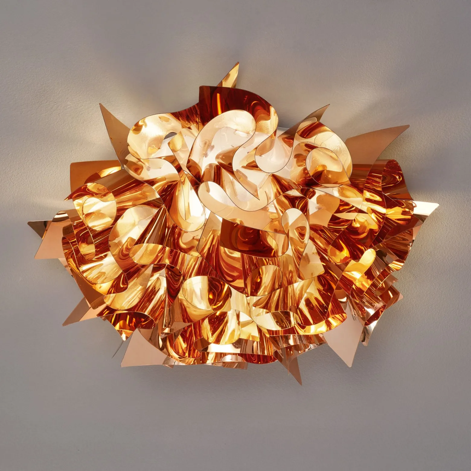 Slamp Veli Design-Deckenleuchte, Ø 53cm, kupfer