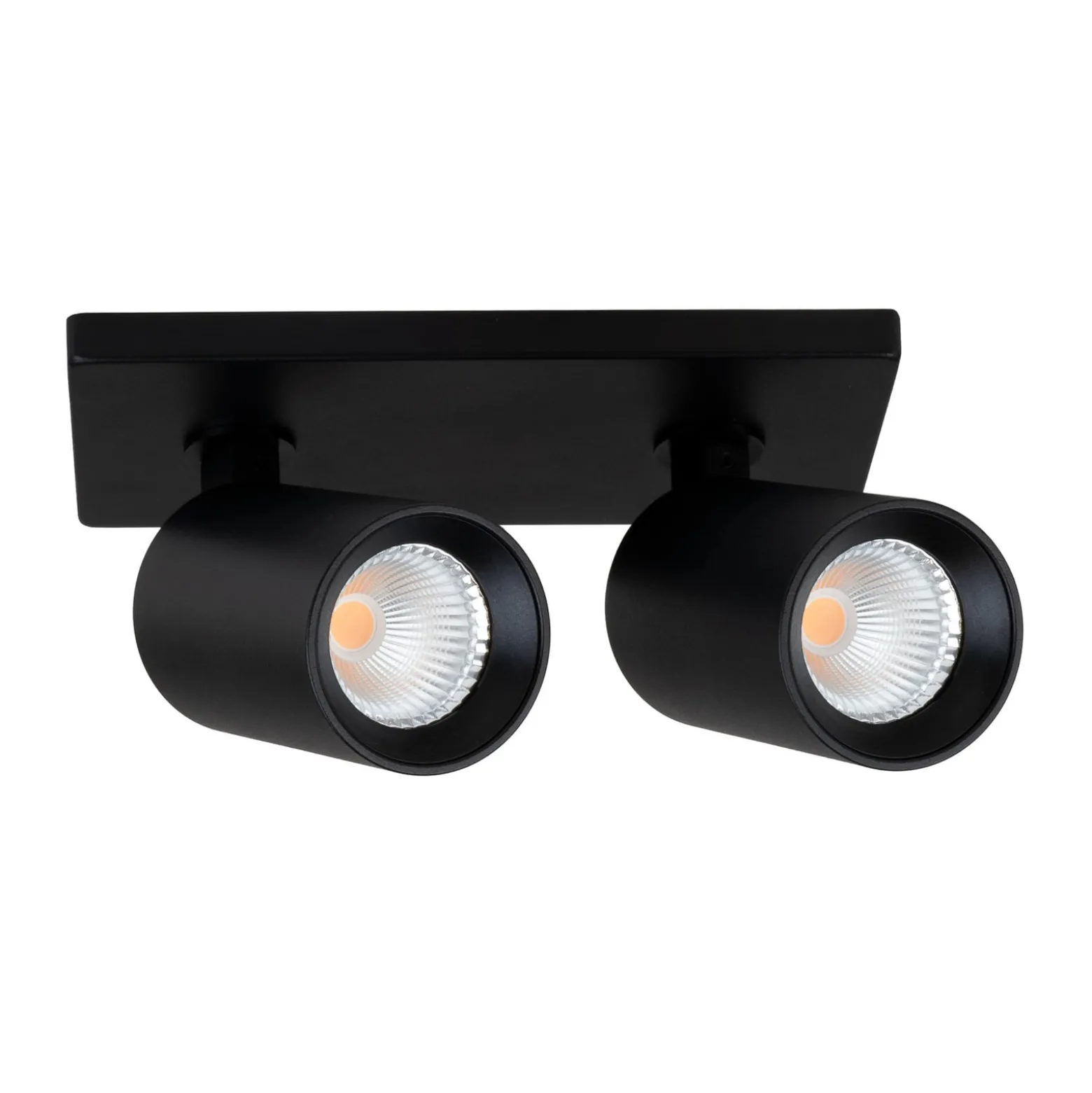 SLC LED-Einbaustrahler Art, 2-fl., schwarz, 2.700 K, Alu