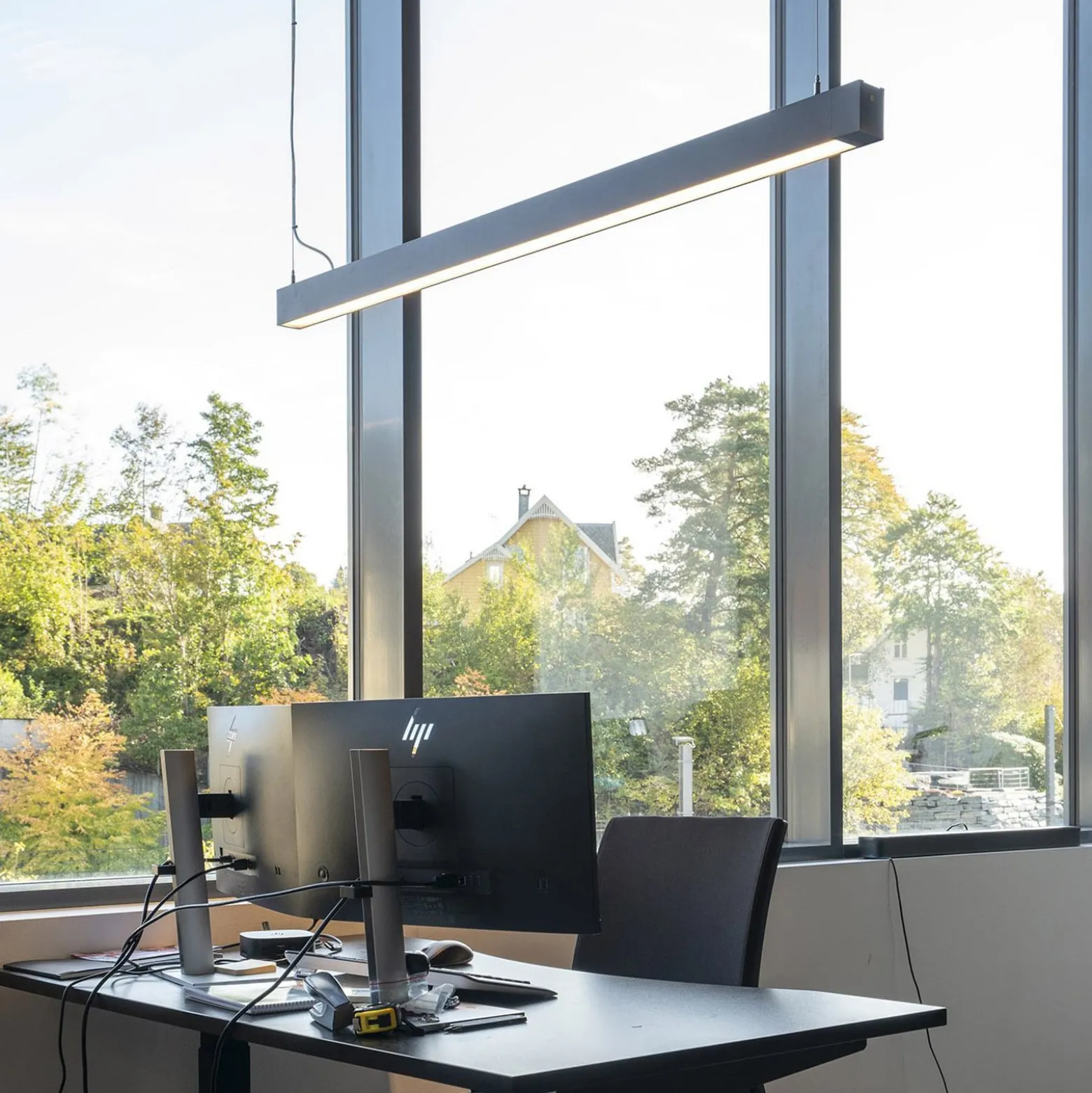 SLC LED-Lichtleiste CLICK, schwarz, 112 cm, CCT, DALI, IP20