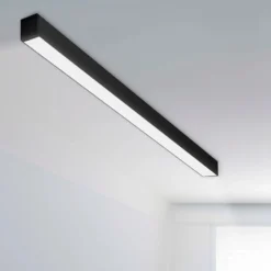 SLC LED-Lichtleiste CLICK, schwarz, 140 cm, CCT, DALI, IP20