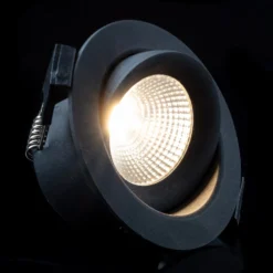 SLC One 360° LED-Einbauleuchte schwarz 3.000K