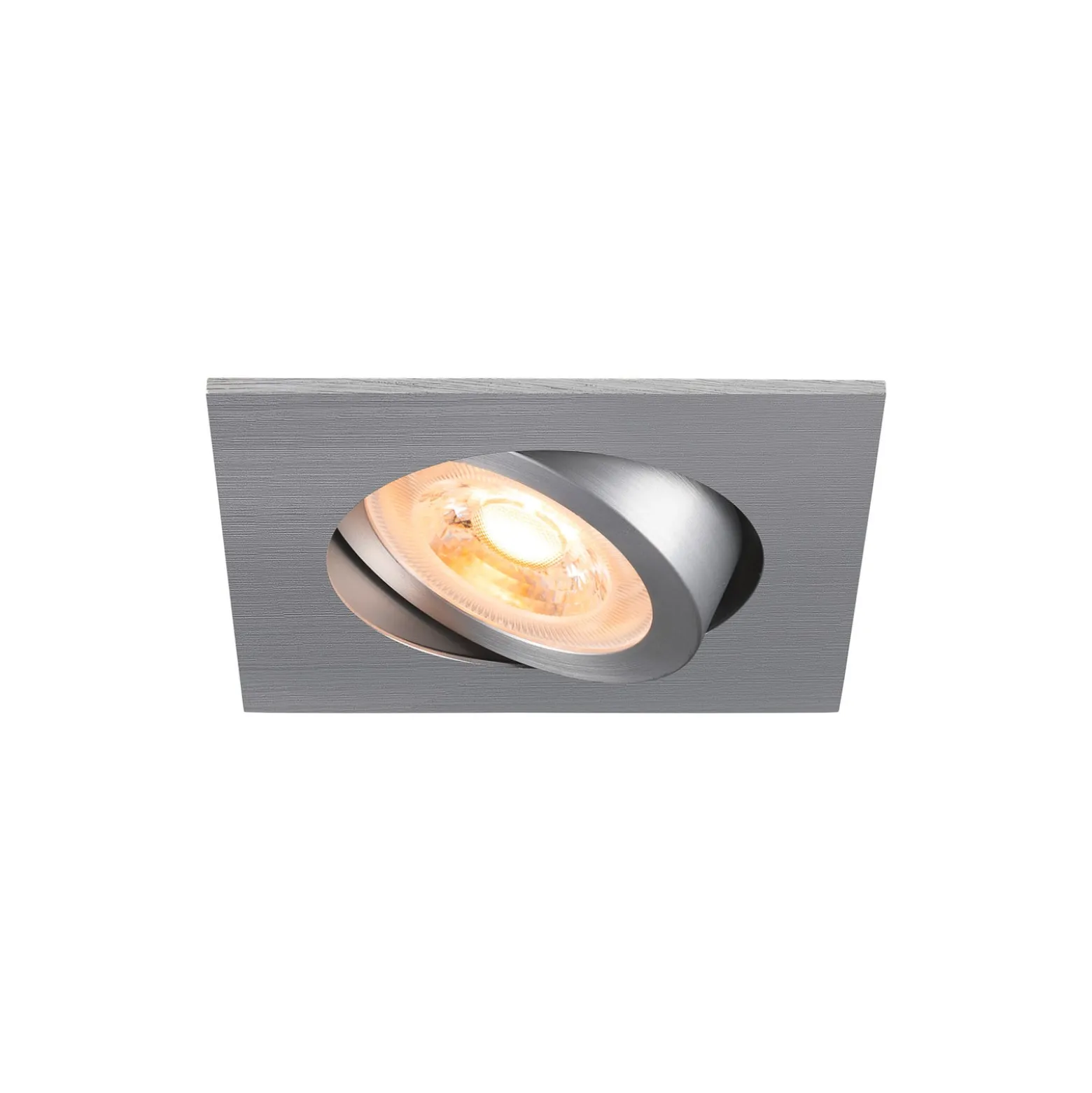 SLV Deckeneinbaulampe New Tria, alu, Aluminium, Länge 8,2 cm