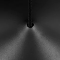 SLV Hängelampe Magico, Ø 55 cm, schwarz matt, Metall