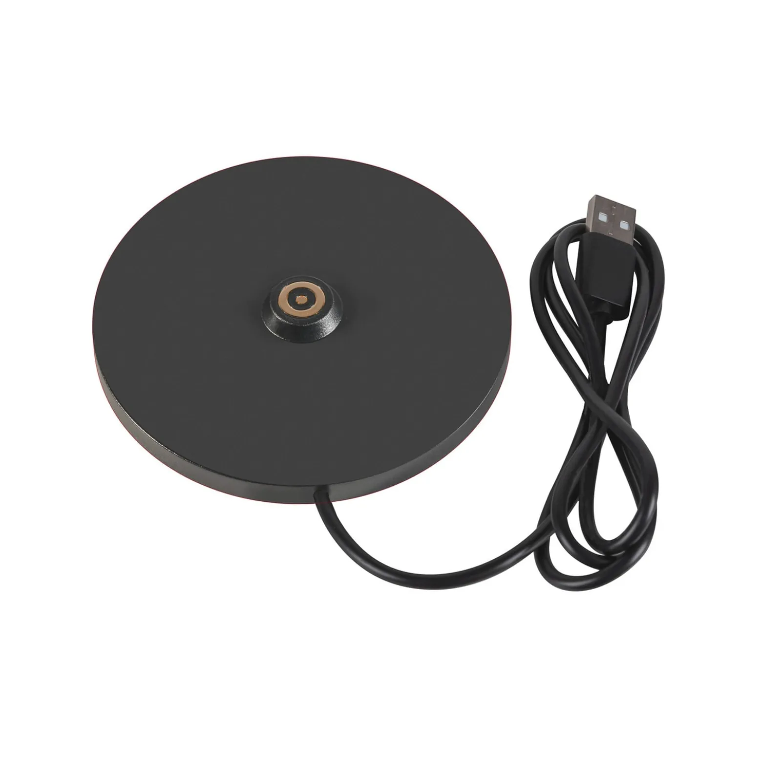 SLV LED-Akkulampe Vinolina Two, schwarz, Alu, Ø 11 cm, IP65