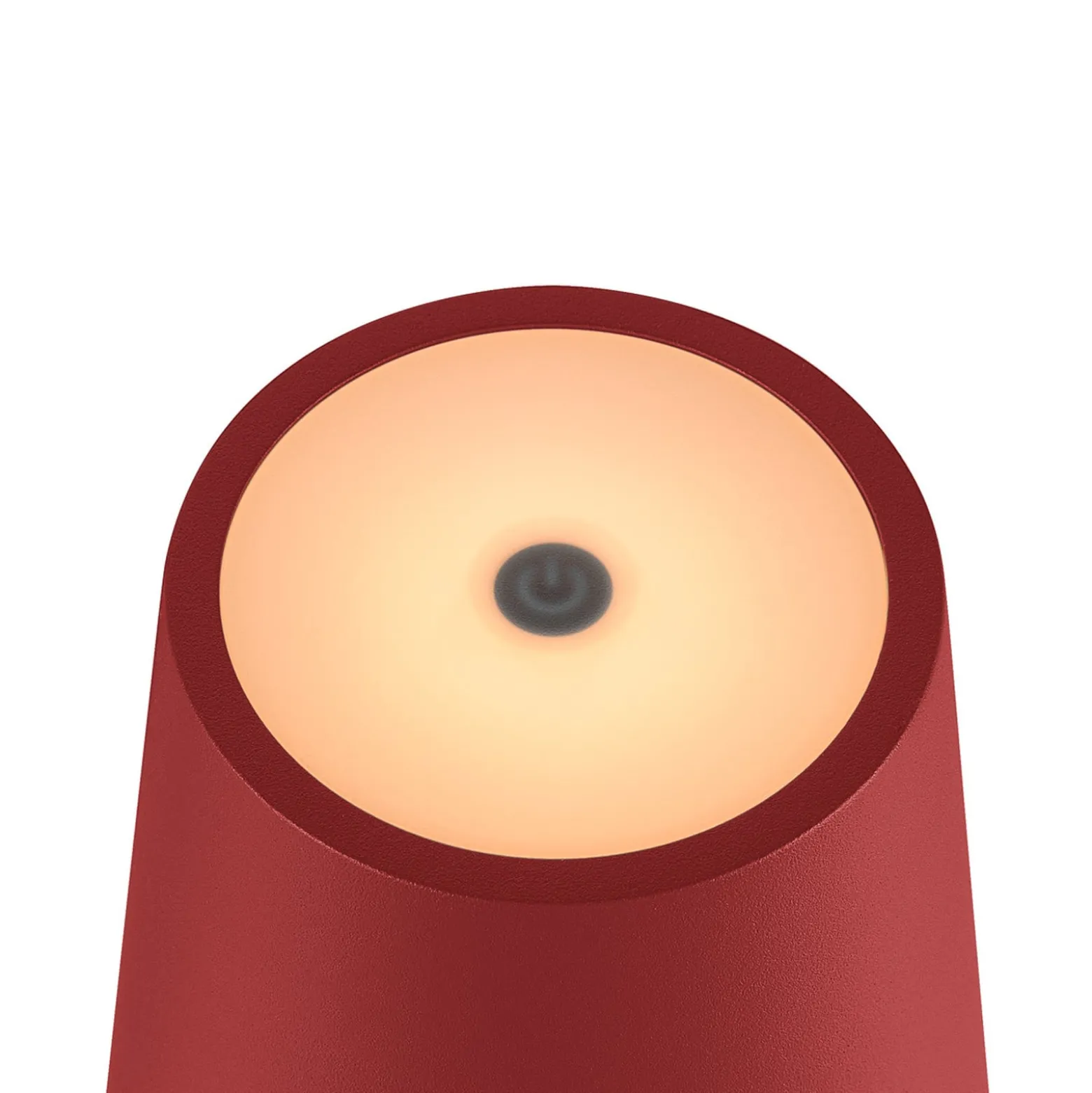 SLV LED-Akkulampe Vinolina Two, rot, Alu, Ø 11 cm, IP65, CCT