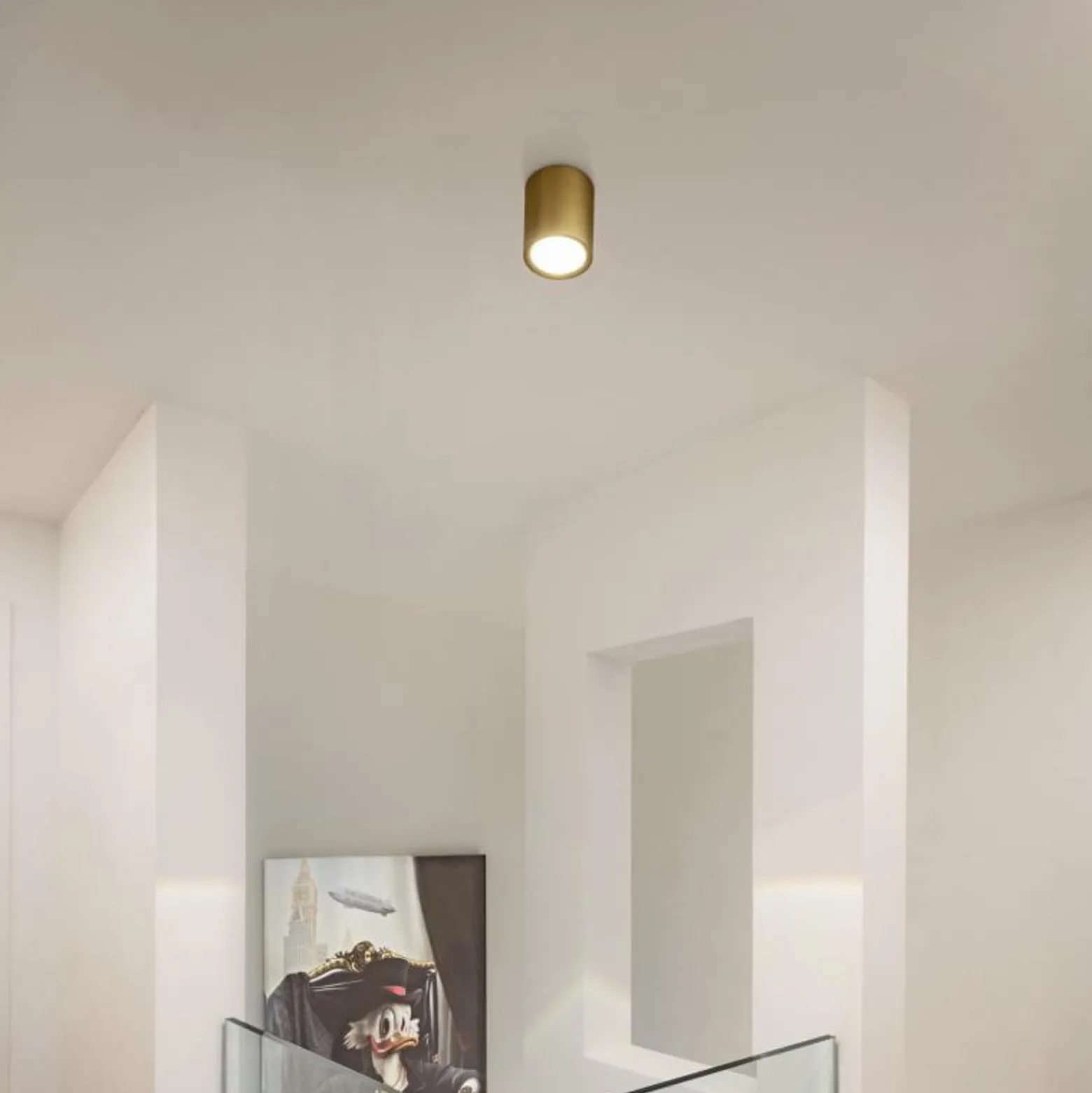 SLV LED-Deckenleuchte Oculus, messingfarben 9 cm dim to warm