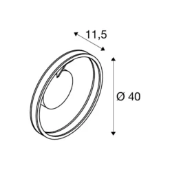 SLV LED-Deckenleuchte One, Ø 40 cm, weiß, Metall, CCT