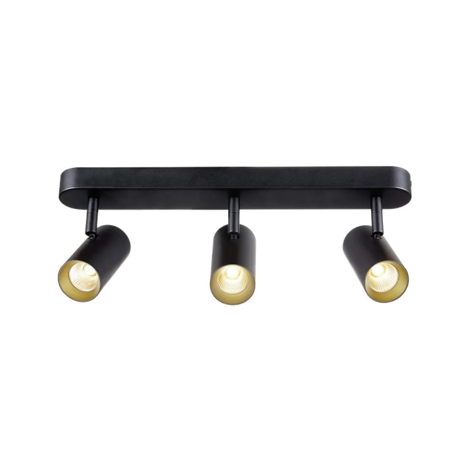 SLV LED-Deckenstrahler Noblo, 2.700 K, schwarz, Länge 40 cm