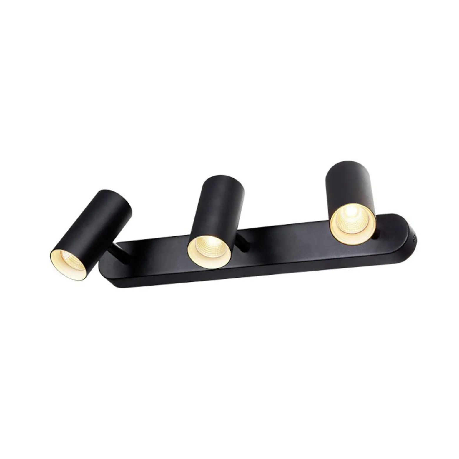 SLV LED-Deckenstrahler Noblo, 2.700 K, schwarz, Länge 40 cm