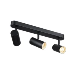 SLV LED-Deckenstrahler Noblo, 2.700 K, schwarz, Länge 40 cm