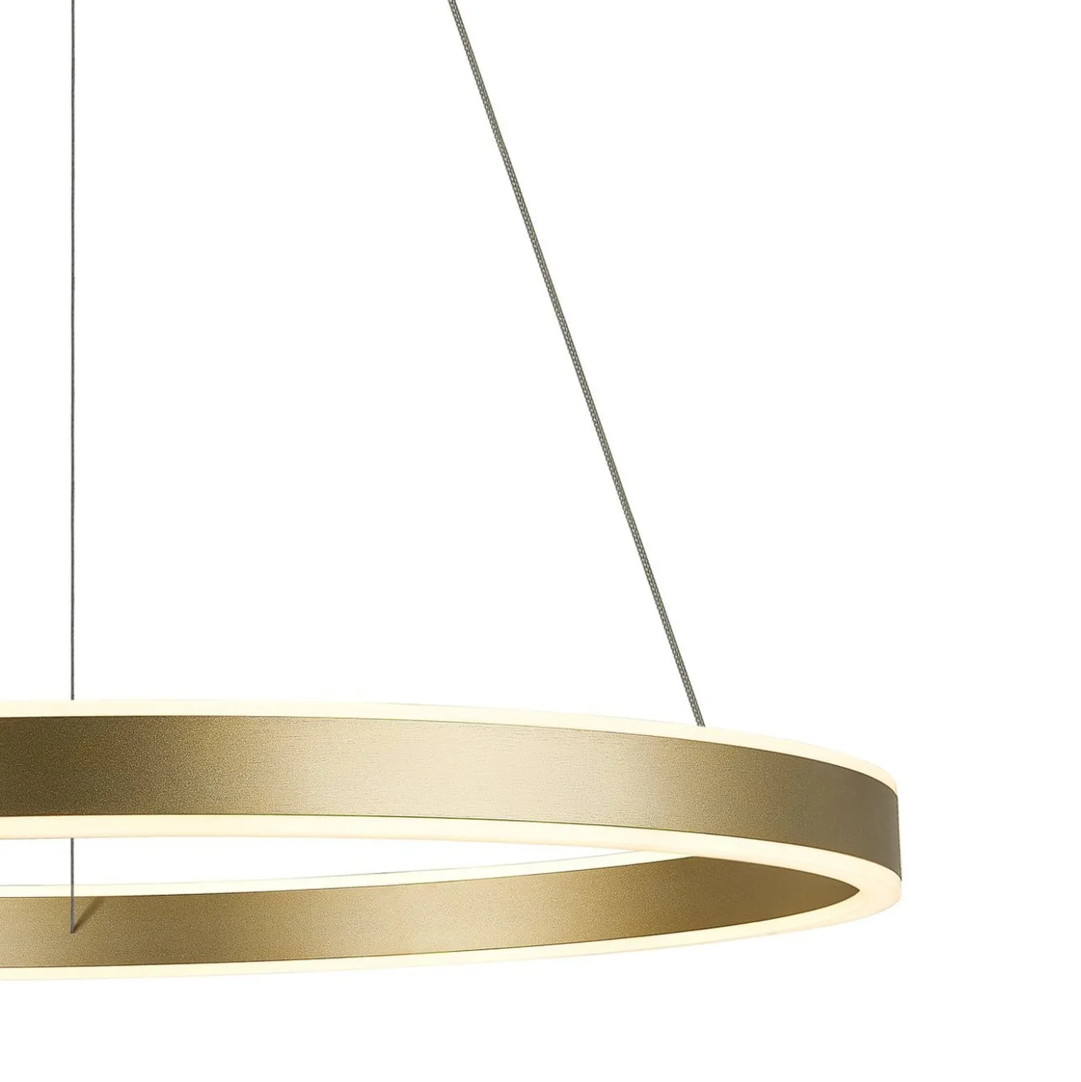 SLV LED-Hängeleuchte One 60, messing, Ø 60 cm, up/down, CCT
