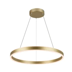 SLV LED-Hängeleuchte One 60, messing, Ø 60 cm, up/down, CCT