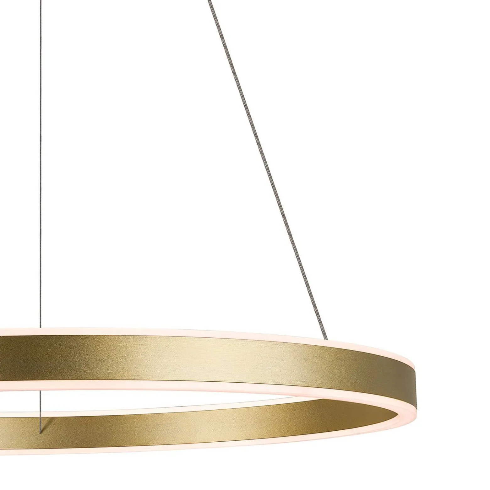 SLV LED-Hängeleuchte One 60, messing, Ø 60 cm, up/down, CCT