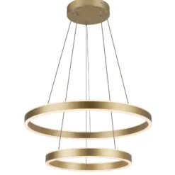 SLV One Double LED-Hängeleuchte, messing, Ø 60 cm