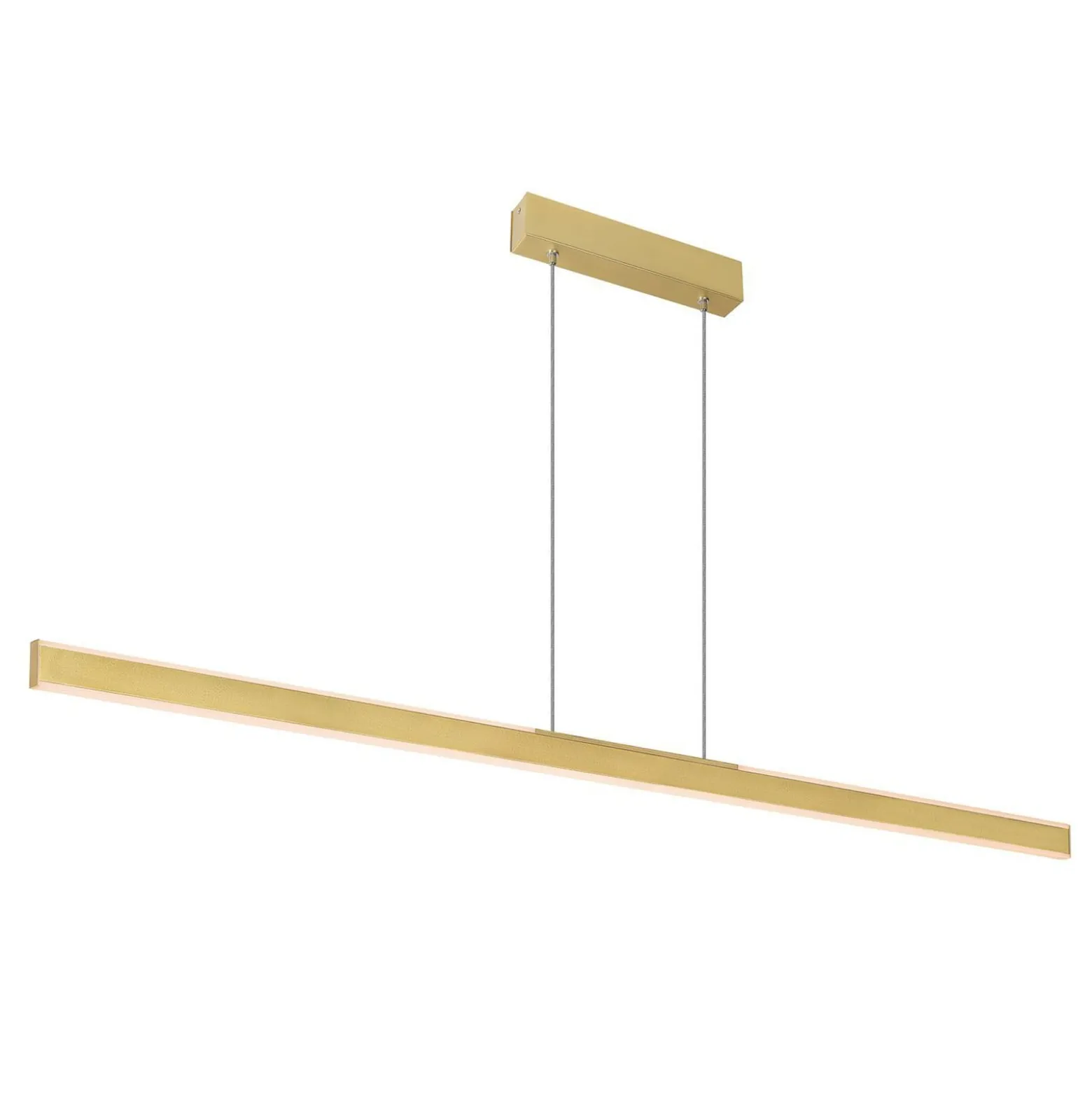 SLV One Linear LED-Hängeleuchte, 140 cm, messing