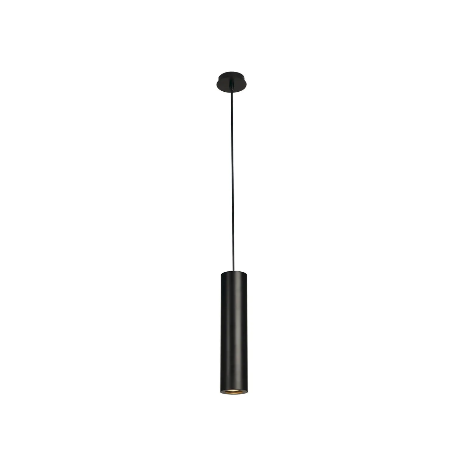 SLV Pendellampe Enola B, schwarz, Aluminium, Ø 6,7 cm