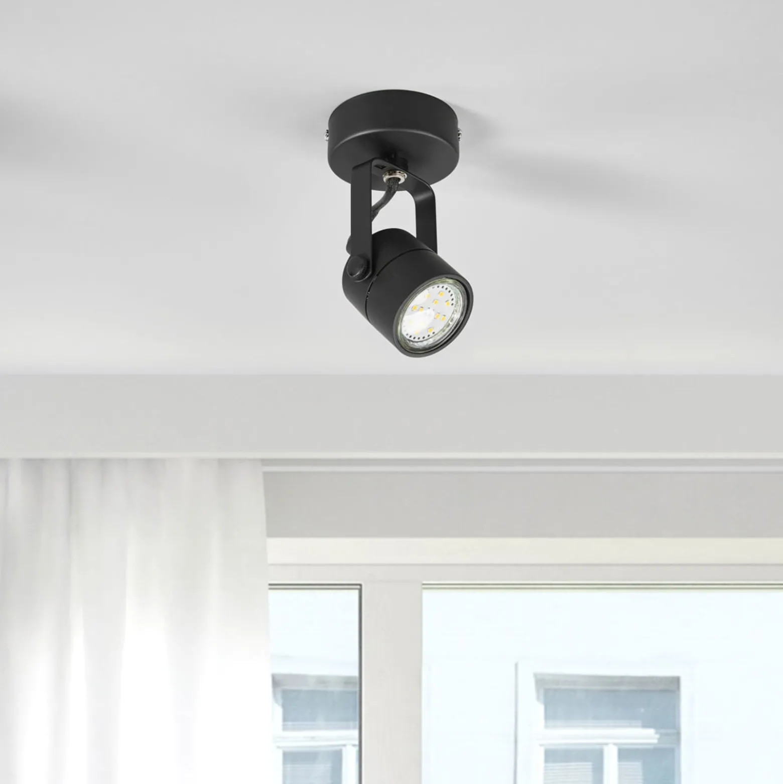 SLV Spot 79 Deckenstrahler 1flg. 230V schwarz