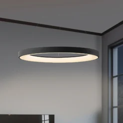 Smart LED-Hängelampe Niseko II, 50 cm, schwarz, CCT, dimmbar