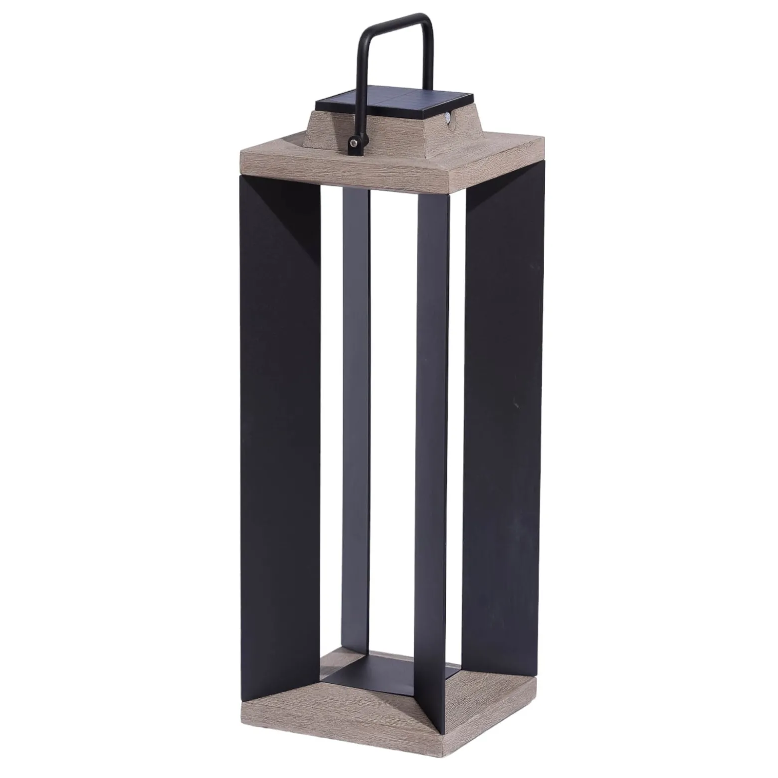 Solarlaterne Teckalu, Duratek/Alu schwarz, 65,5cm
