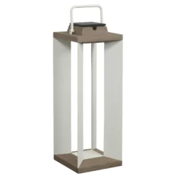 Solarlaterne Teckalu, Duratek/weiß, 65,5cm