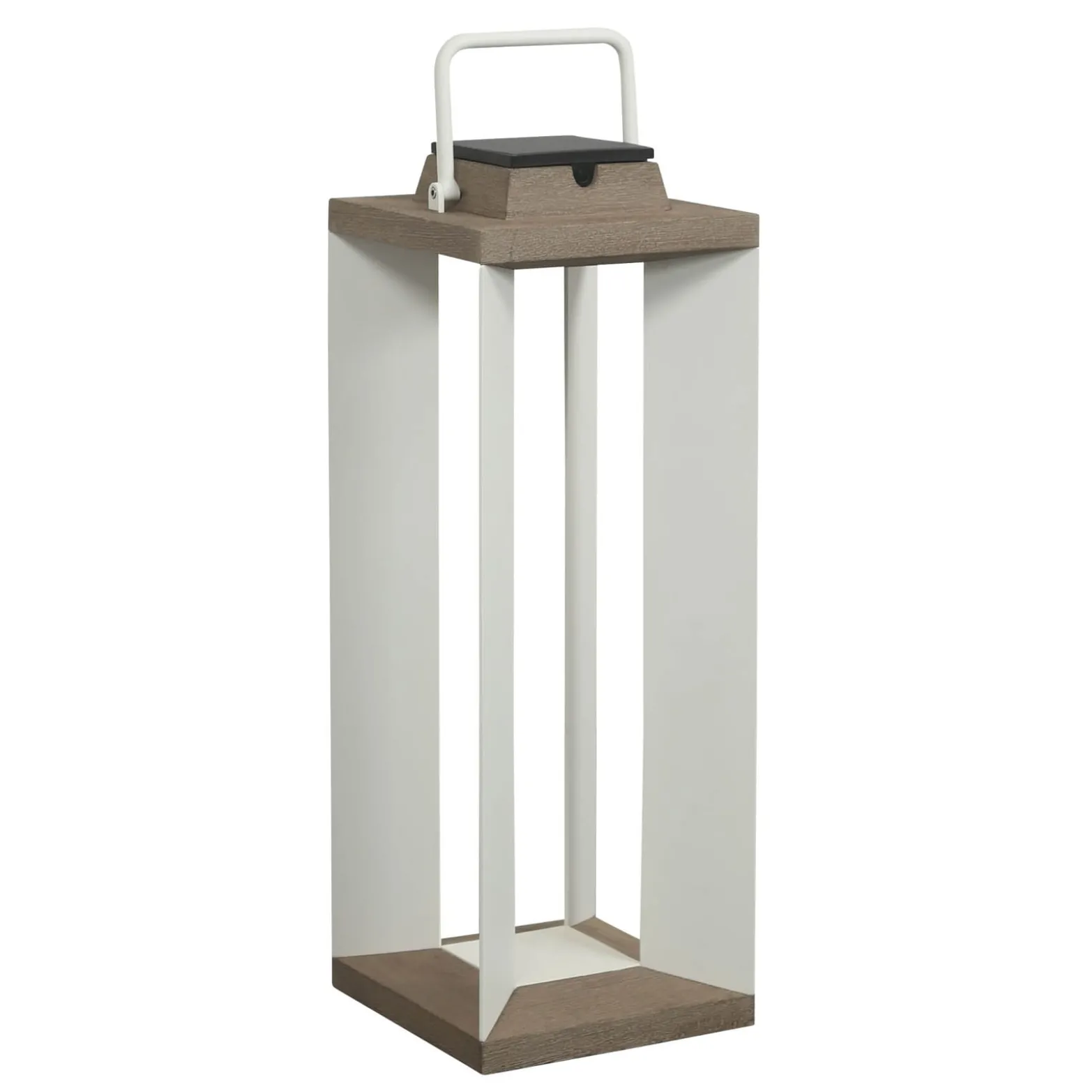 Solarlaterne Teckalu, Duratek/weiß, 65,5cm