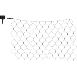 Solar-LED-Lichtervorhang IP44 110x90cm 100-flammig