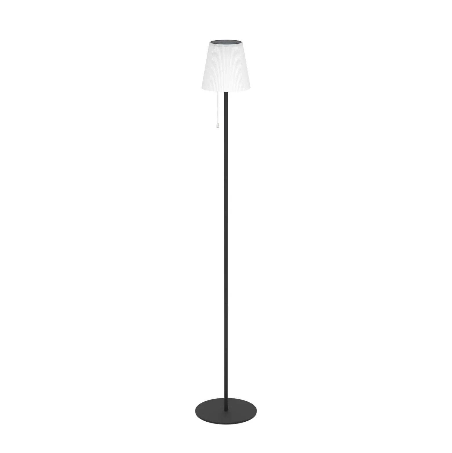 Solar-LED-Terrassenlampe Scordiano-L, schwarz, Höhe 120 cm